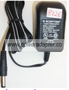 SCEPTRE U090030D1201 AC ADAPTER USED -(+)2x5.5 9VDC 300mA STRAIG